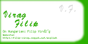 virag filip business card